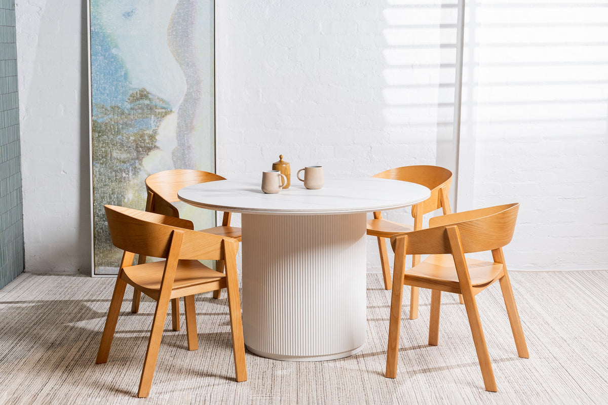 Windsor Dining Table Snow White Ceramic - image 49