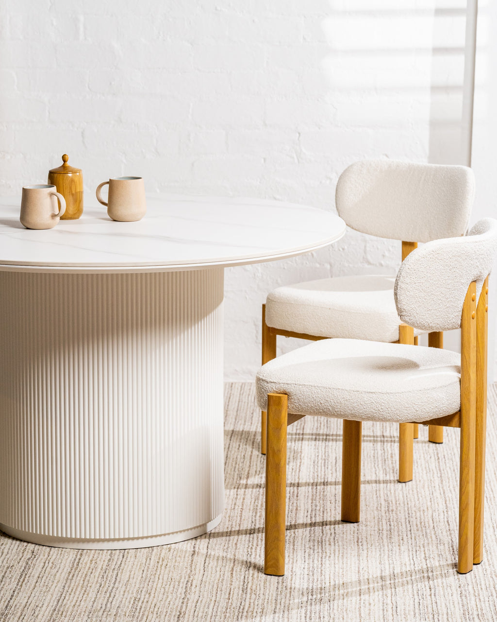 Windsor Dining Table Snow White Ceramic - image 45