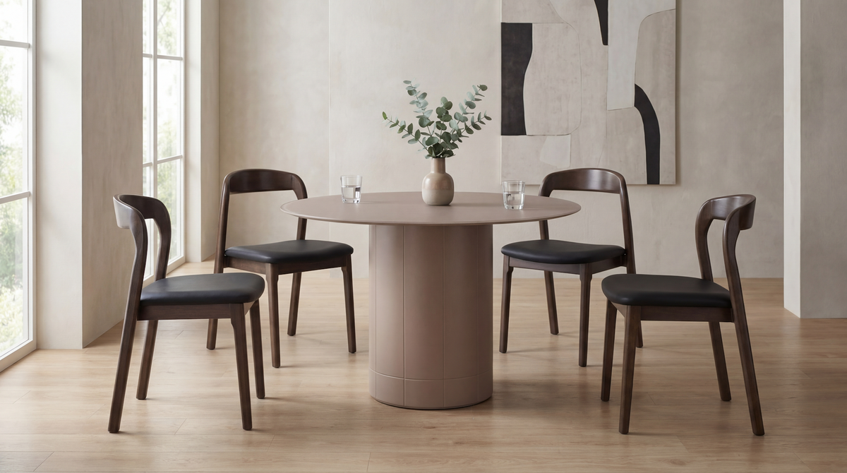 Rimini Dining Table Matte Chestnut - image 15
