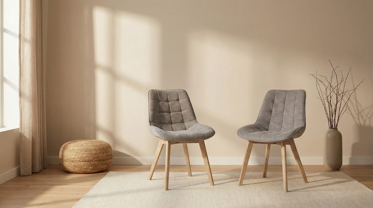 Forest Dining Chair Light Grey/ Natural (Set of 2) - image 11