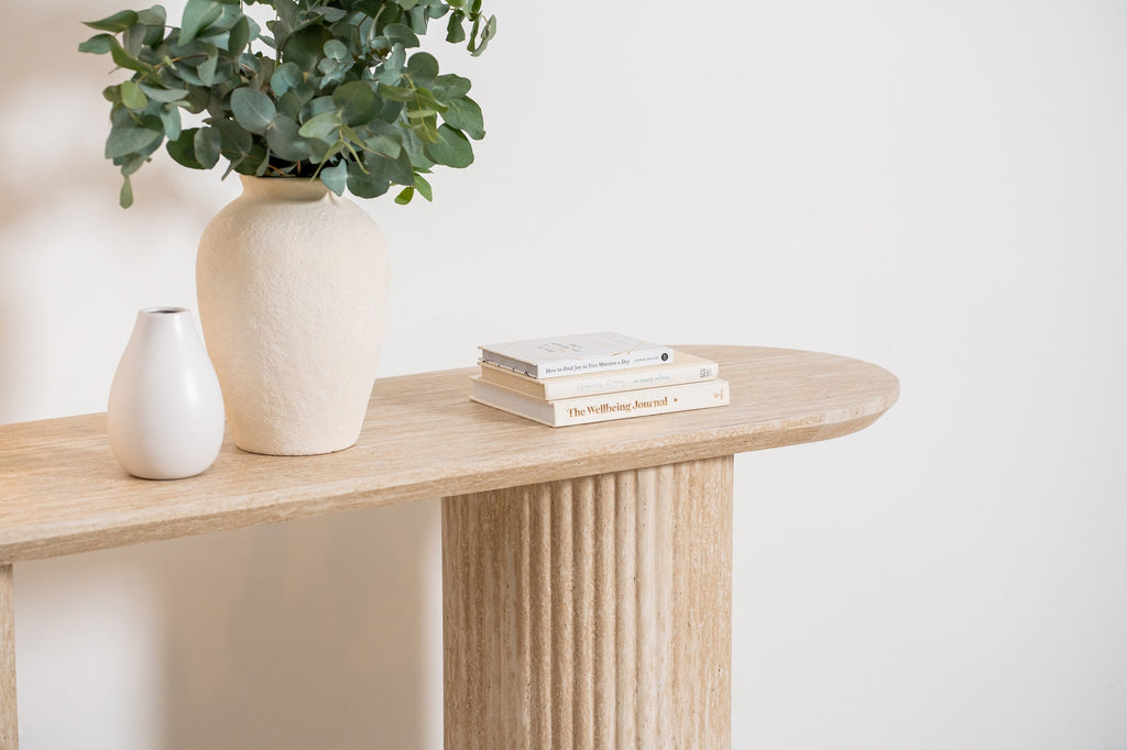 Milos Console Table Limestone - image 6