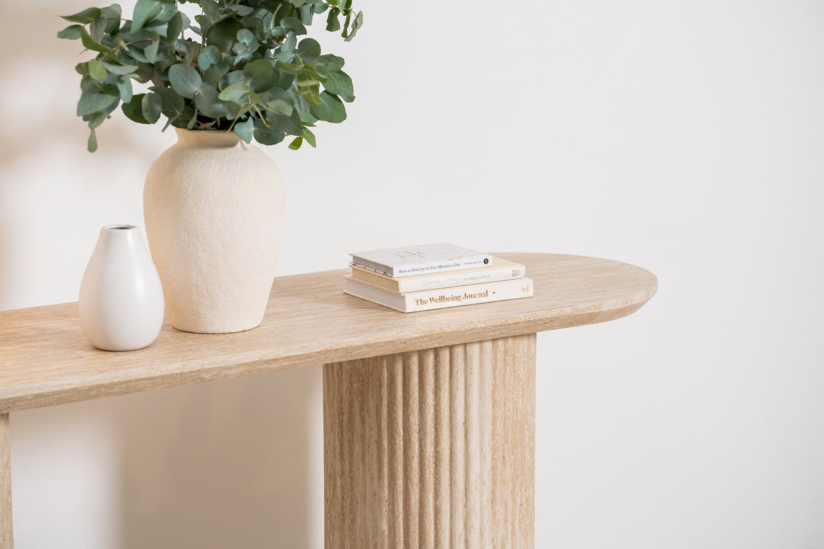 Milos Console Table Limestone - image 6