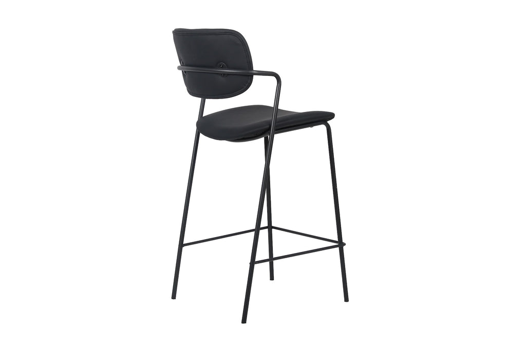 Lucia Bar Stool Black (Set of 2) - image 4