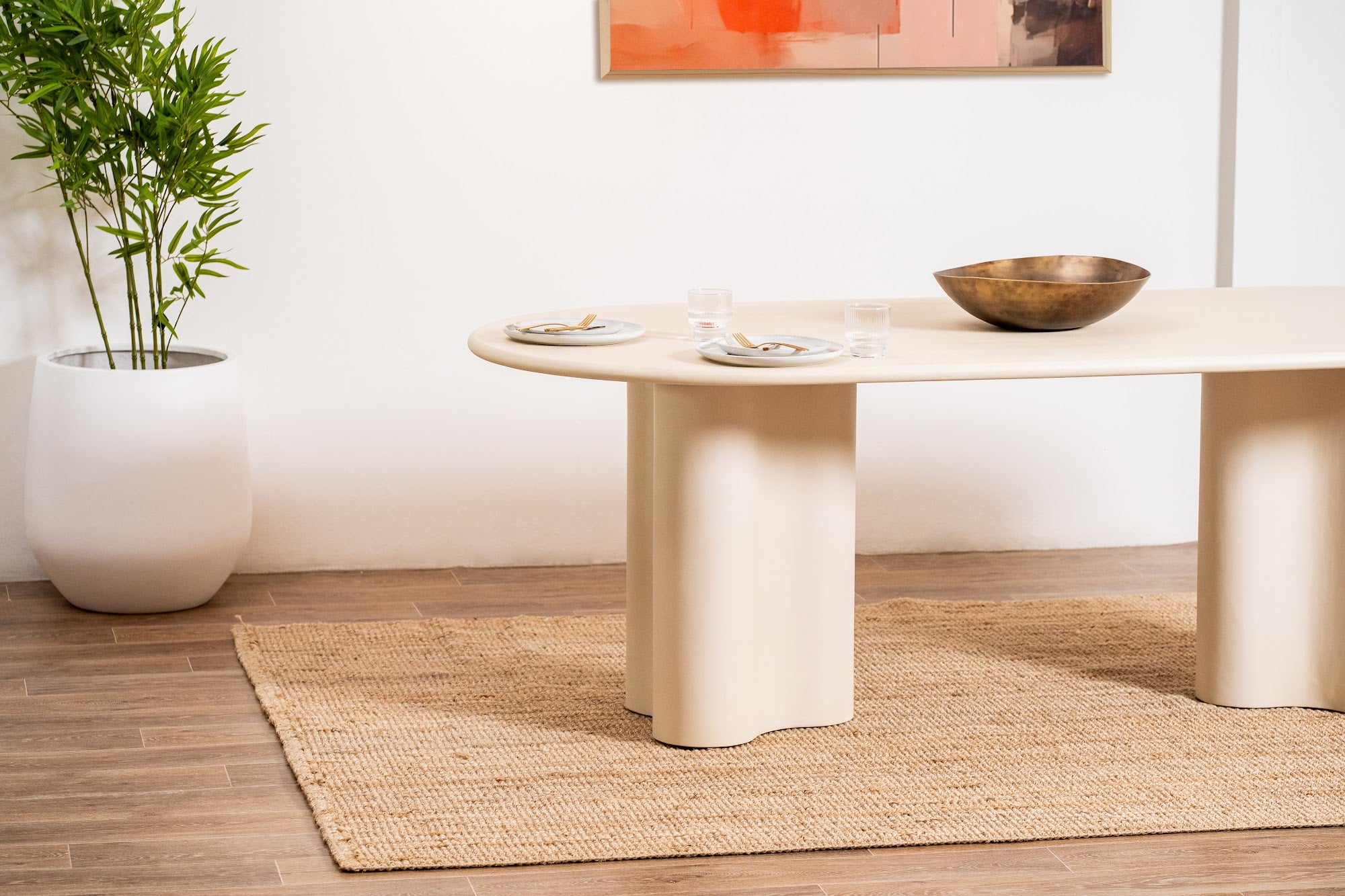 Coastal Dining Table Pebble - image 14