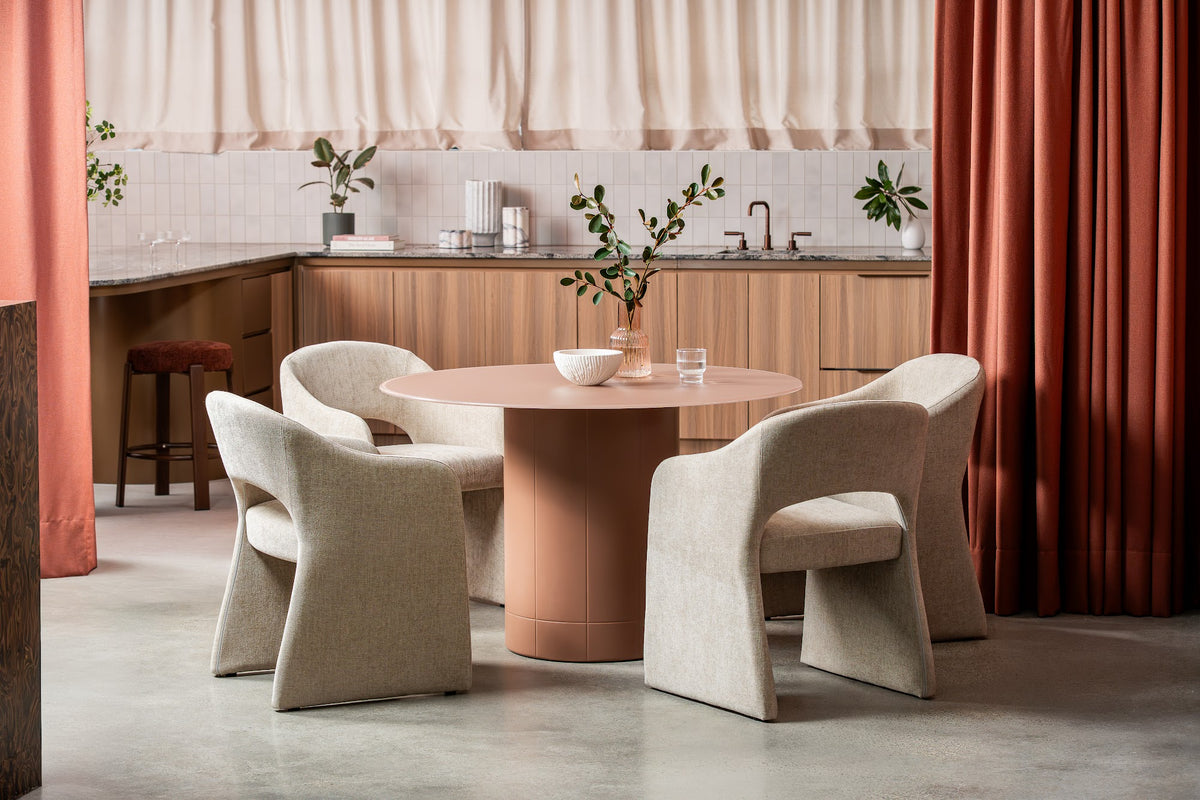 Rimini Dining Table Matte Chestnut - image 8