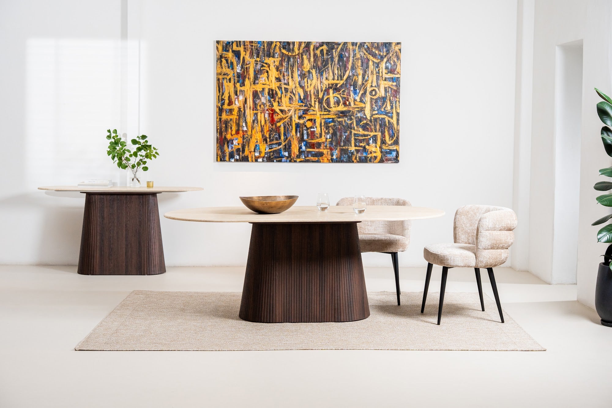 Crete Console Table Travertine - image 4