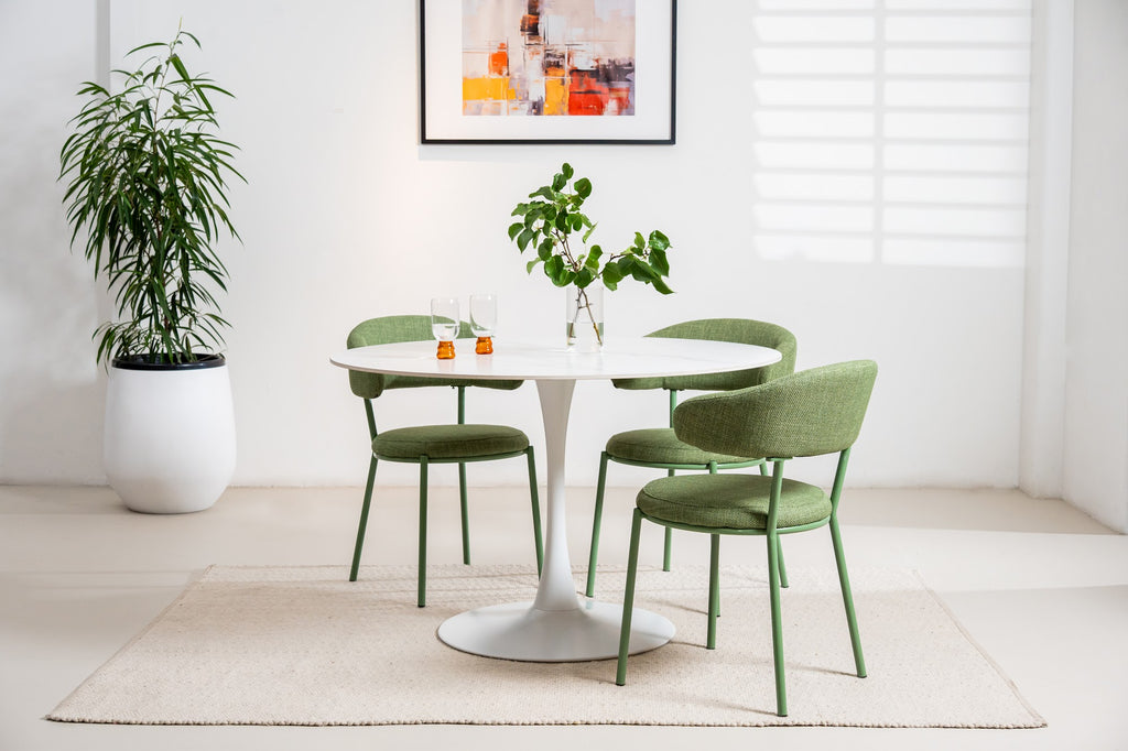 Scandi Large Dining Table Snow White - image 12