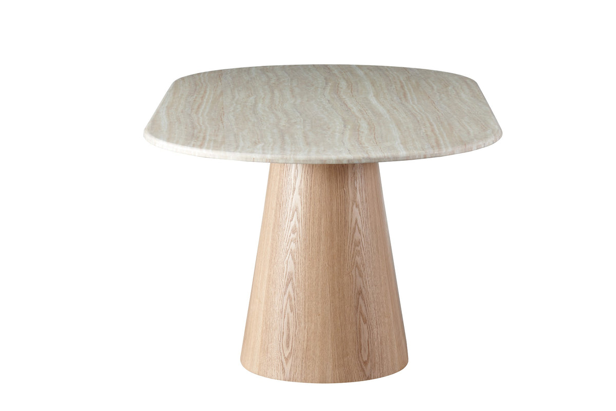 Waverley Large Dining Table White Travertine - image 4
