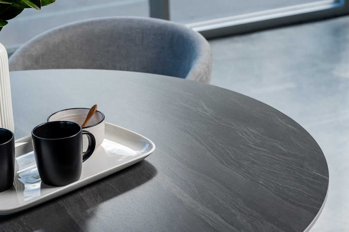 Scandi Large Dining Table Black Sand - image 30