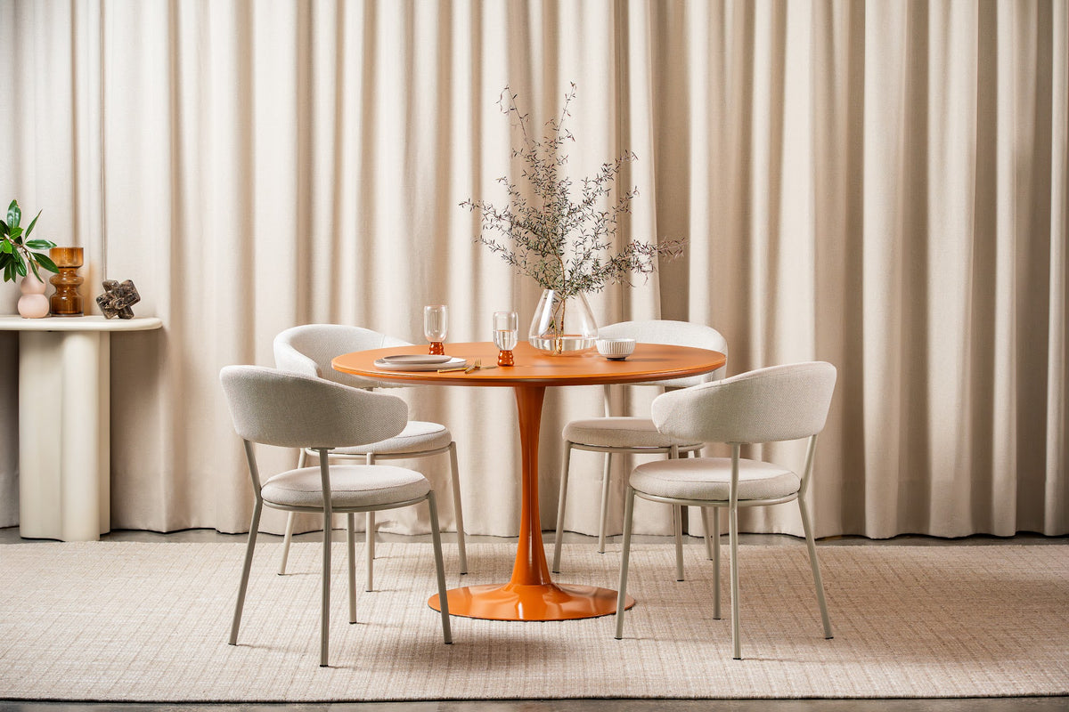 Elan Dining Table Matte Pumpkin - image 3