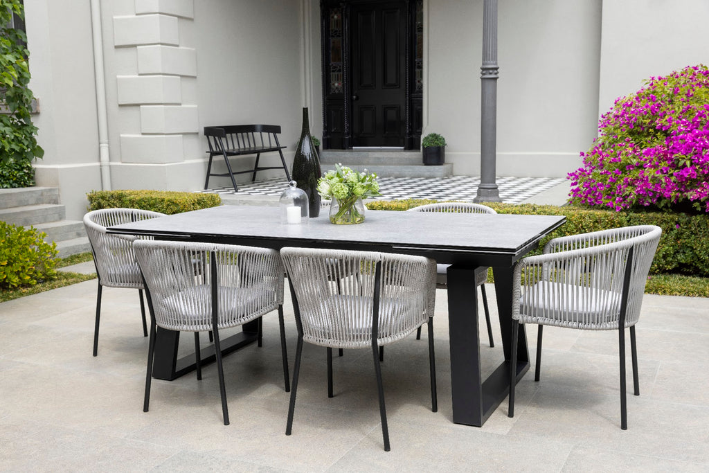 Baluga Extension Dining Table Andesite Ceramic - image 8