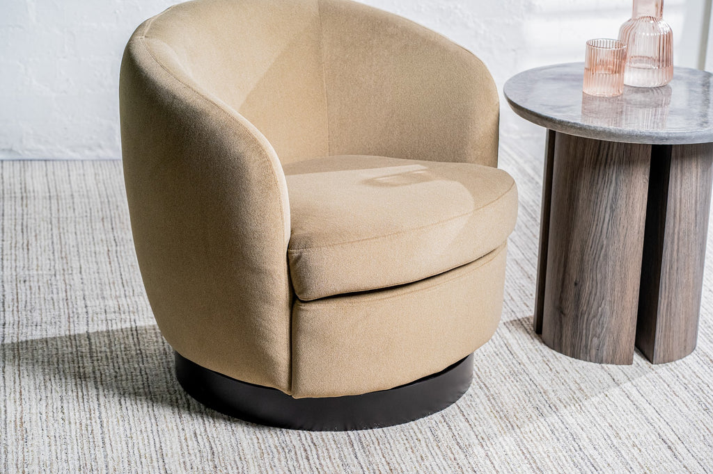 Belize Swivel Occasional Chair Latte - image 4