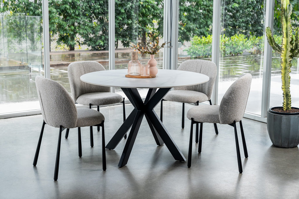 Venice Round Dining Table Snow White - image 3