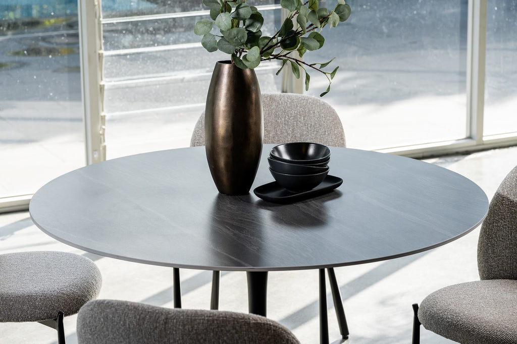 Scandi Large Dining Table Black Sand - image 42