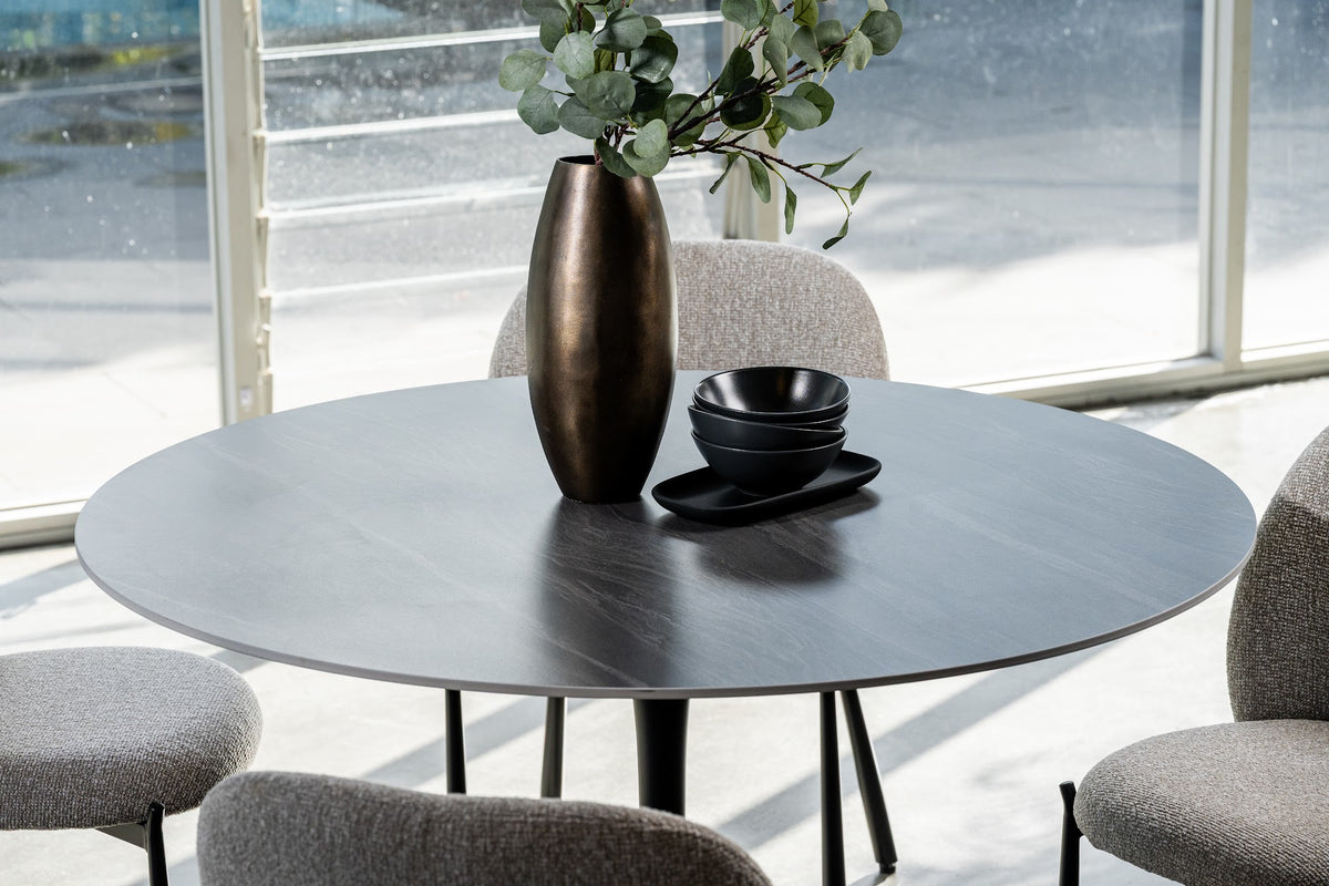 Scandi Large Dining Table Black Sand - image 42