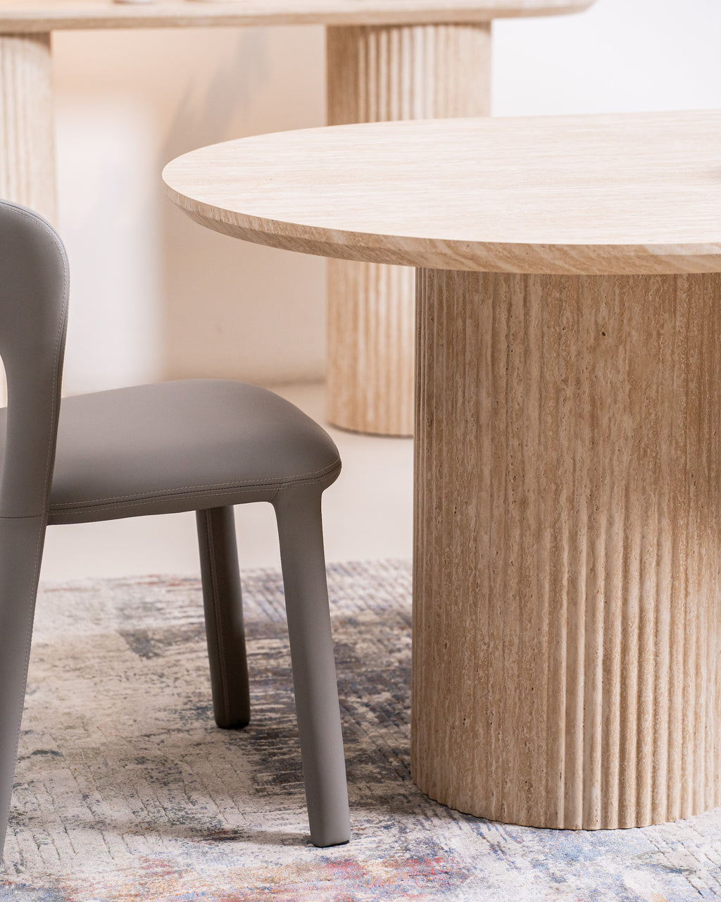 Milos Dining Table Limestone - image 2