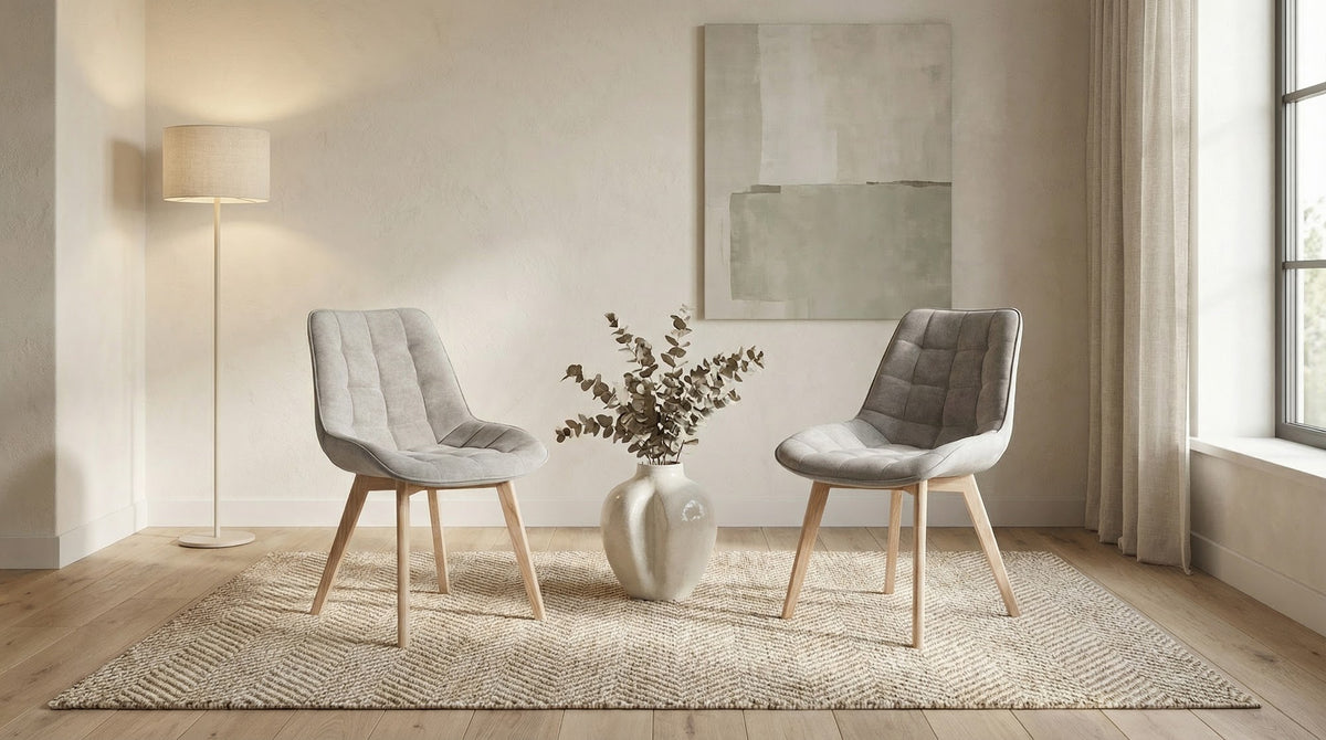 Forest Dining Chair Light Grey/ Natural (Set of 2) - image 12