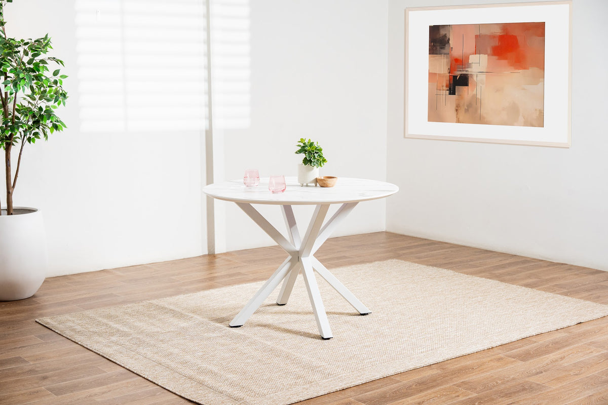 Villa Dining Table White Marble - image 8