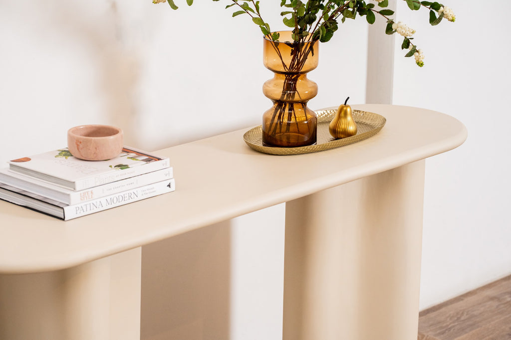 Coastal Console Table Pebble - image 30