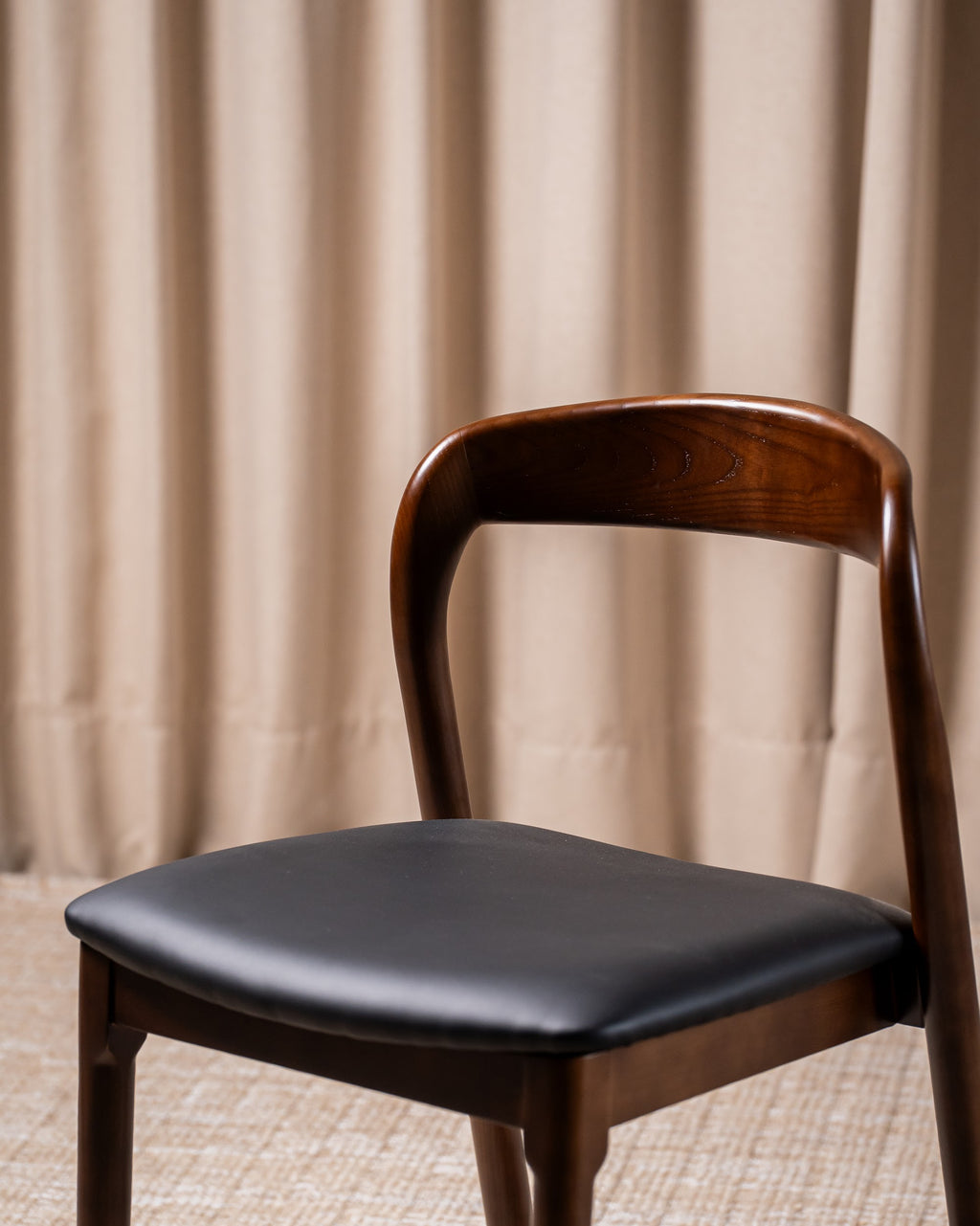 Inari Dining Chair Walnut / Black PU (Set of 2) - image 10