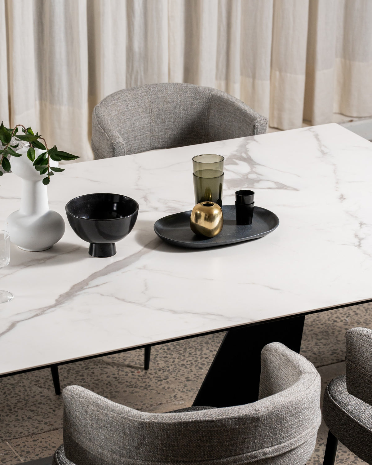 Symphony Fixed Dining Table Marmo Ceramic - image 4