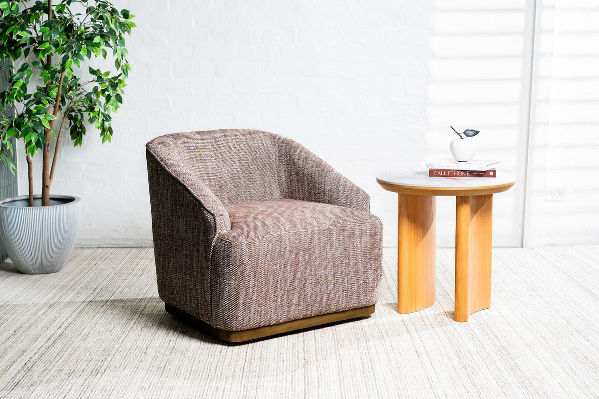 Austin Swivel Occasional Chair Chestnut - image 9