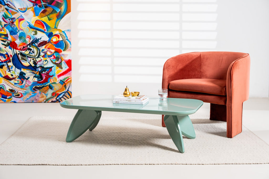 Hugh Coffee Table Mint Gloss
