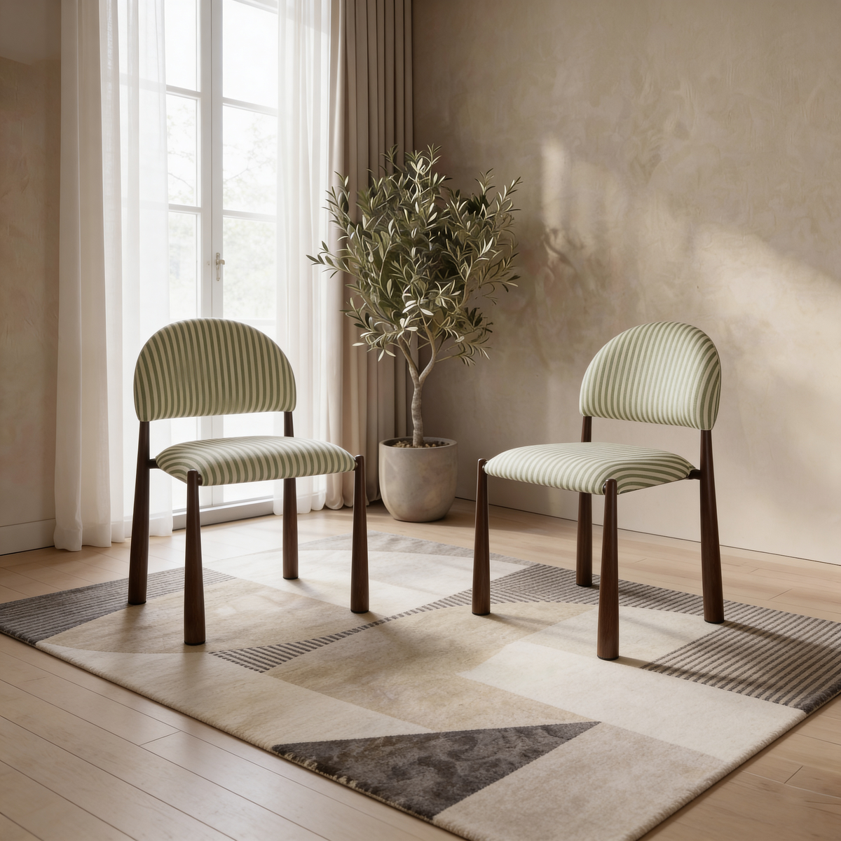 Egypt Dining Chair Moss / Walnut - image 12