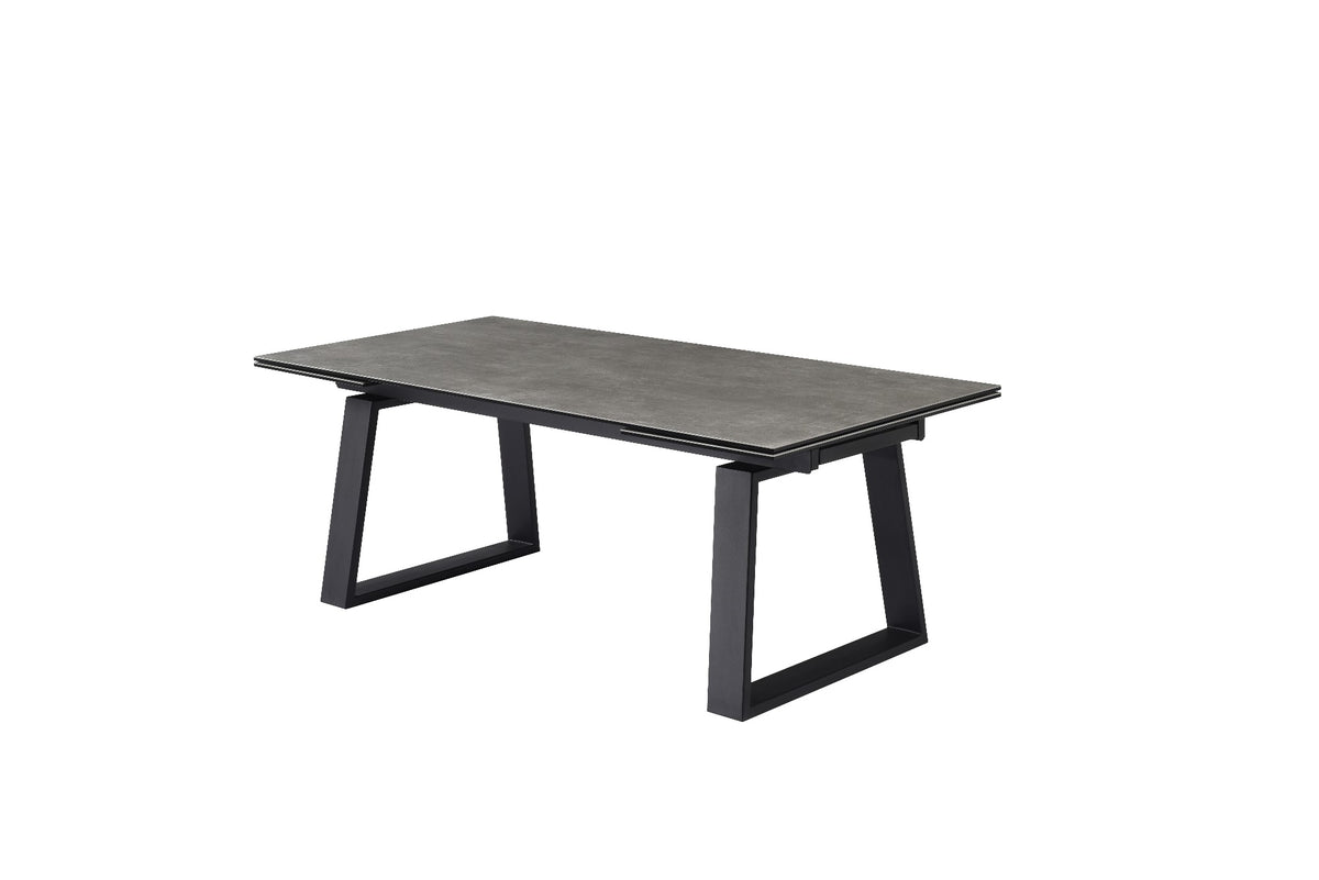 Baluga Extension Dining Table Andesite Ceramic - image 2