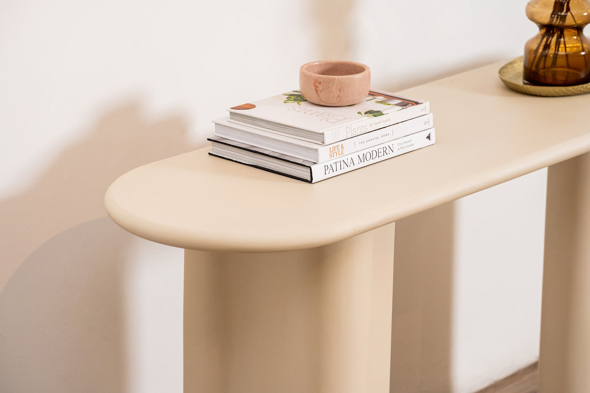 Coastal Console Table Pebble - image 11