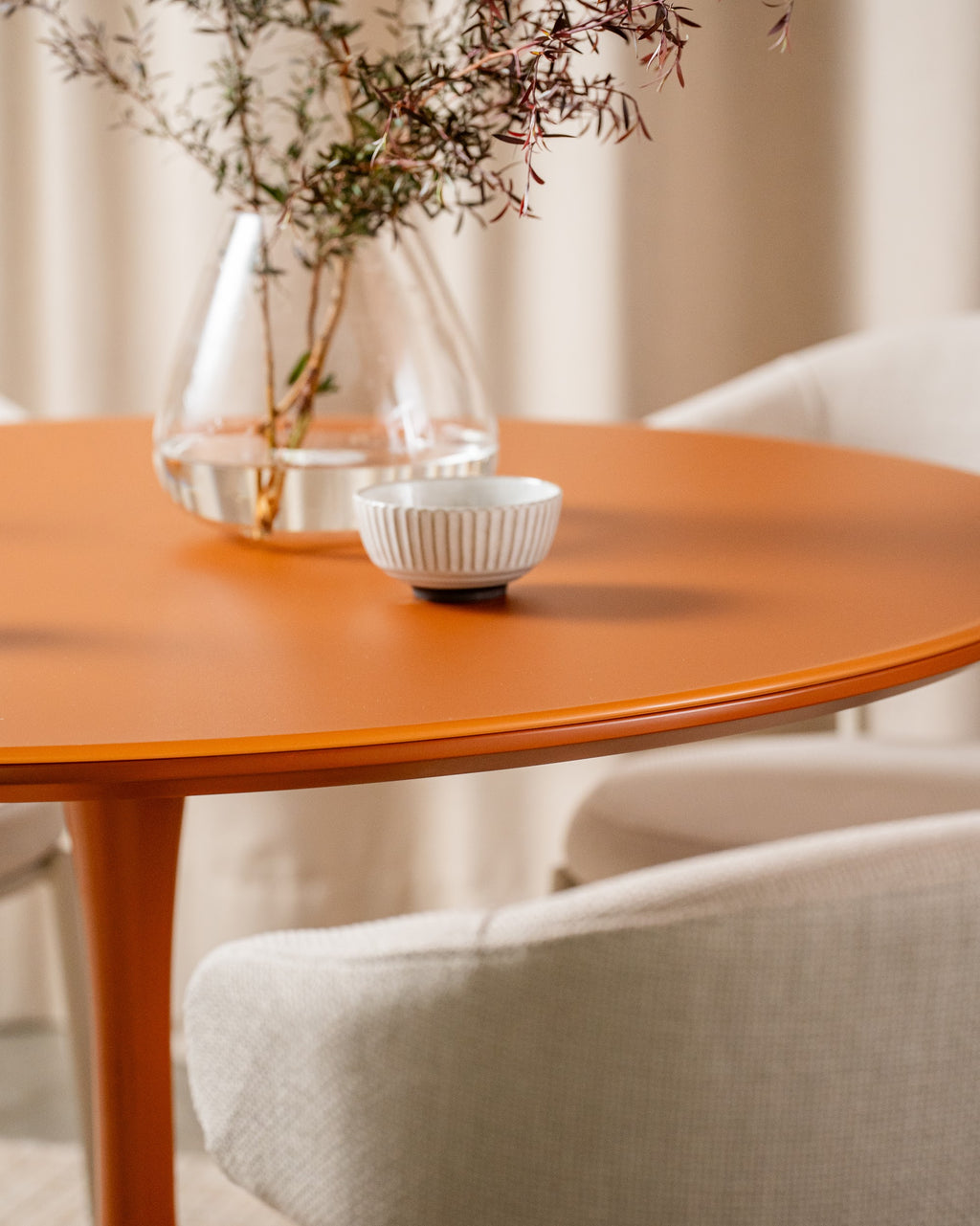 Elan Dining Table Matte Pumpkin - image 7