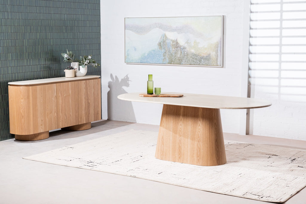 Waverley Large Dining Table White Travertine - image 22