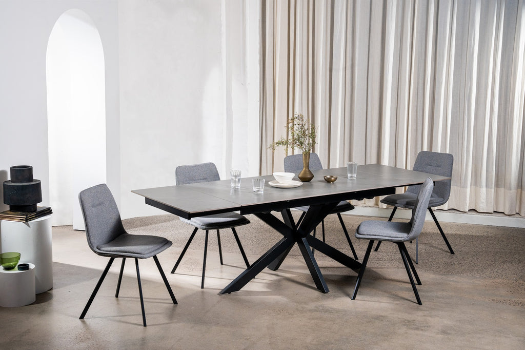 Newcastle Extension Dining Table Bulgarian Grey Ceramic - image 17
