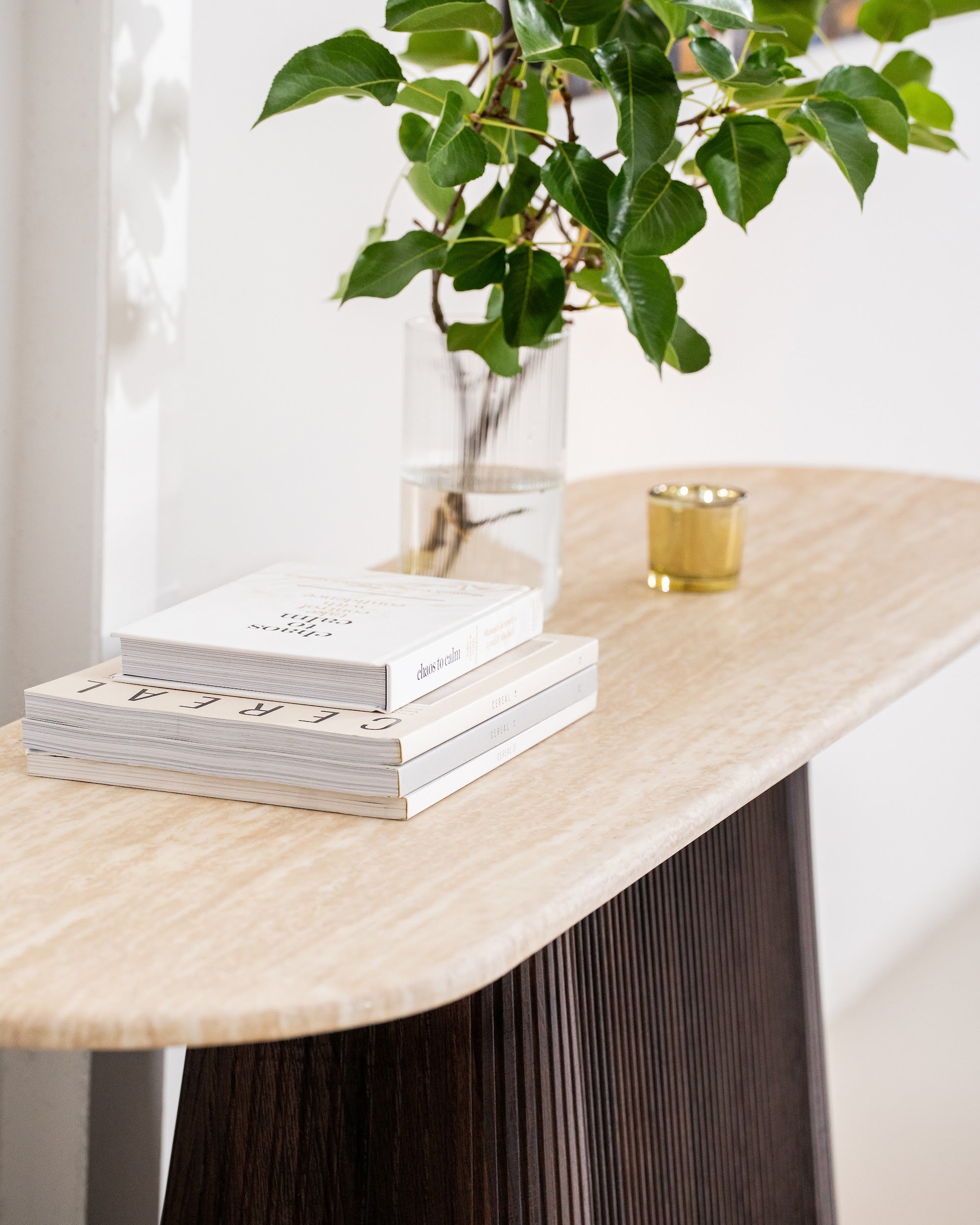 Crete Console Table Travertine - image 3