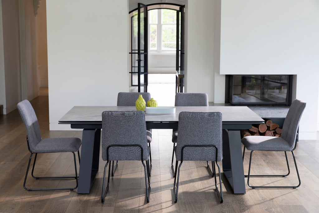 Baluga Extension Dining Table Andesite Ceramic - image 4