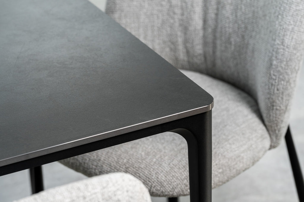 Magnate Dining Table Grey Stone Ceramic - image 15