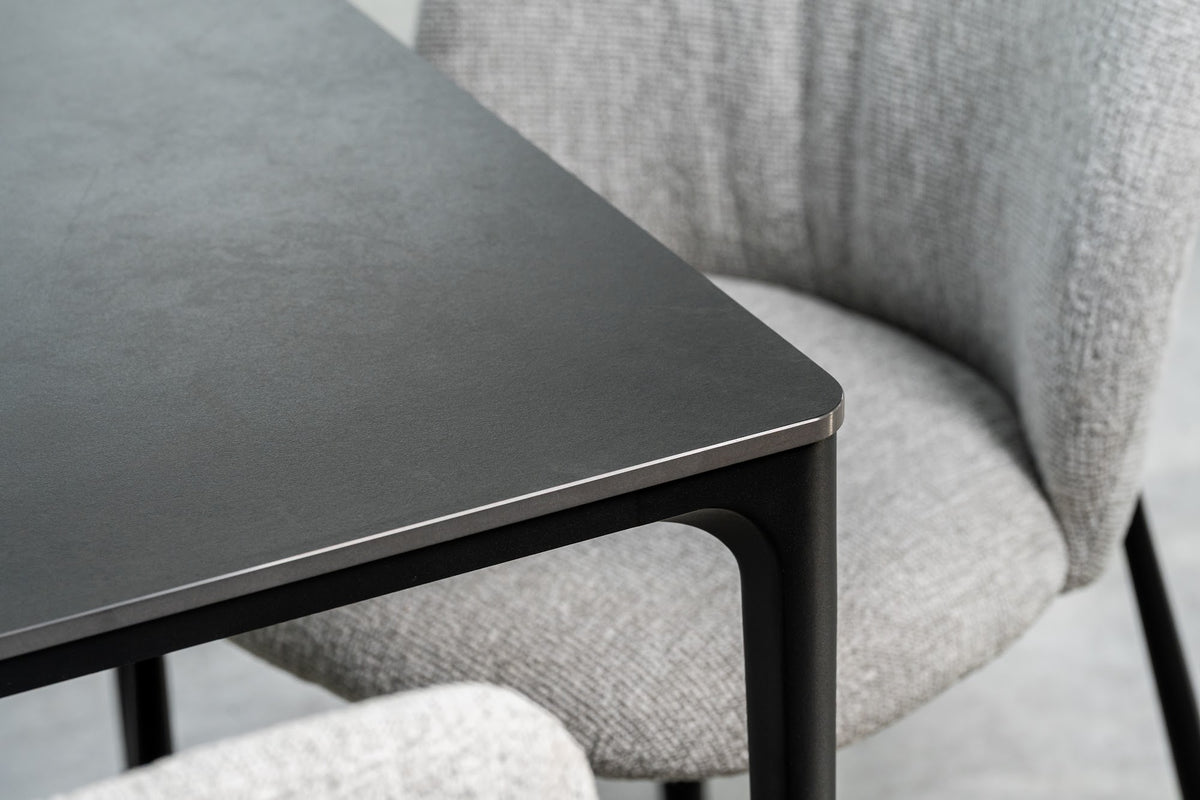 Magnate Dining Table Grey Stone Ceramic - image 15