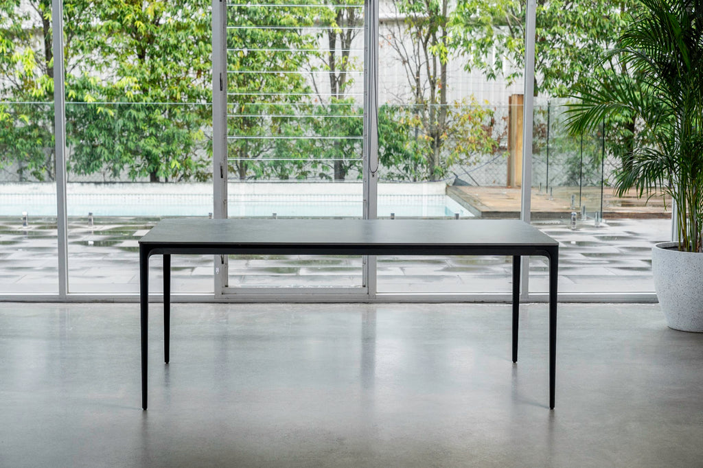 Magnate Dining Table Grey Stone Ceramic - image 2