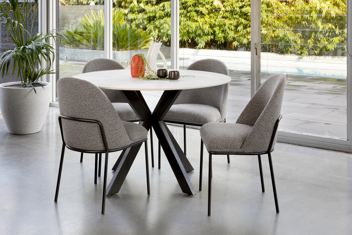 Venice Round Dining Table Snow White - image 14