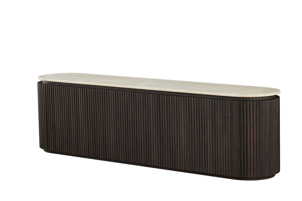 Crete TV Unit Travertine