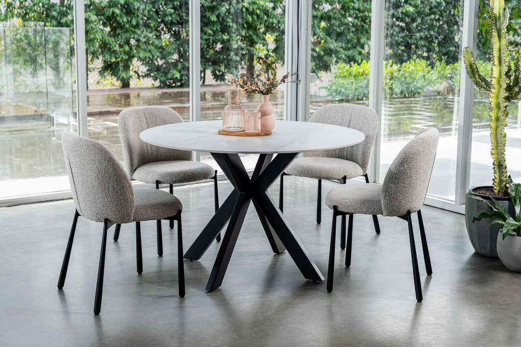Venice Round Dining Table Snow White - image 4