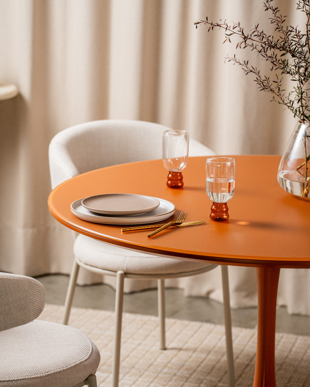 Elan Dining Table Matte Pumpkin - image 6