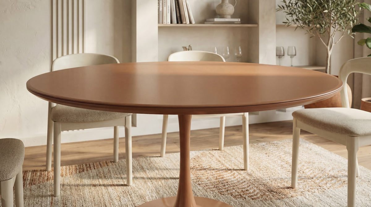Elan Dining Table Matte Pumpkin