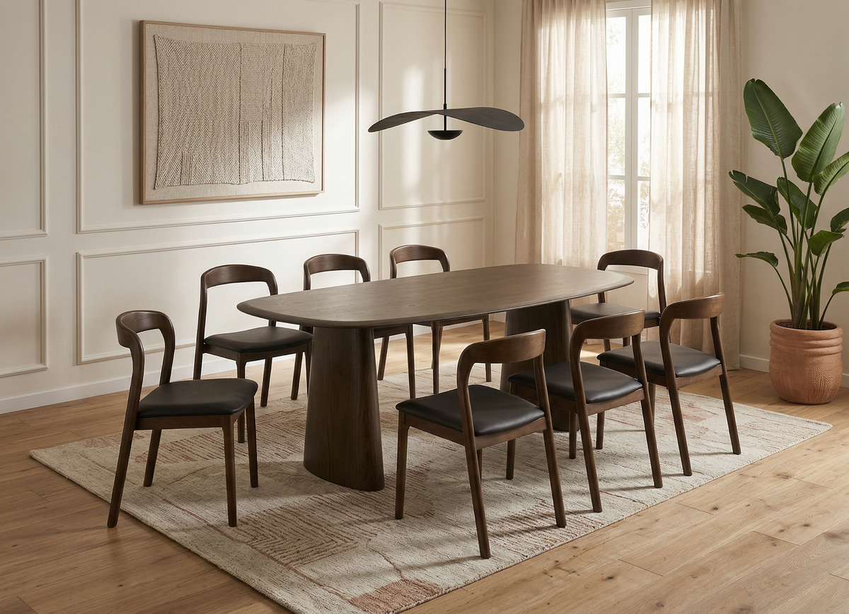 Inari Dining Chair Walnut / Black PU (Set of 2) - image 23