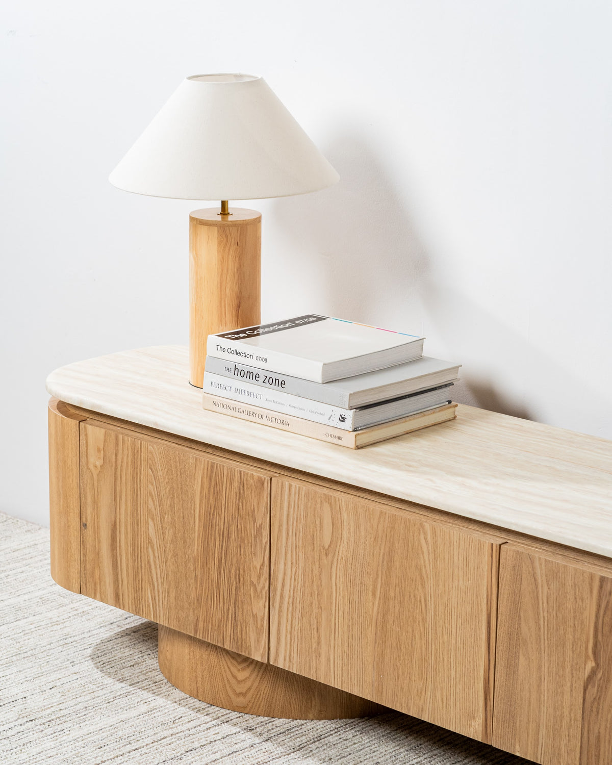 Waverley TV Unit White Travertine - image 9
