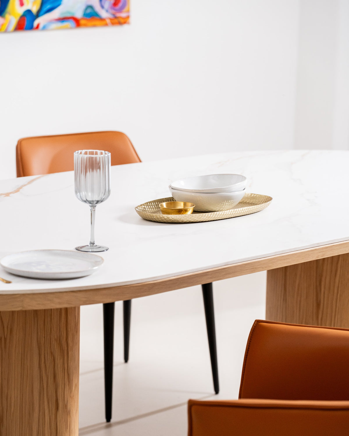 Lucerne Large Dining Table Natural With Ceramic - image 10