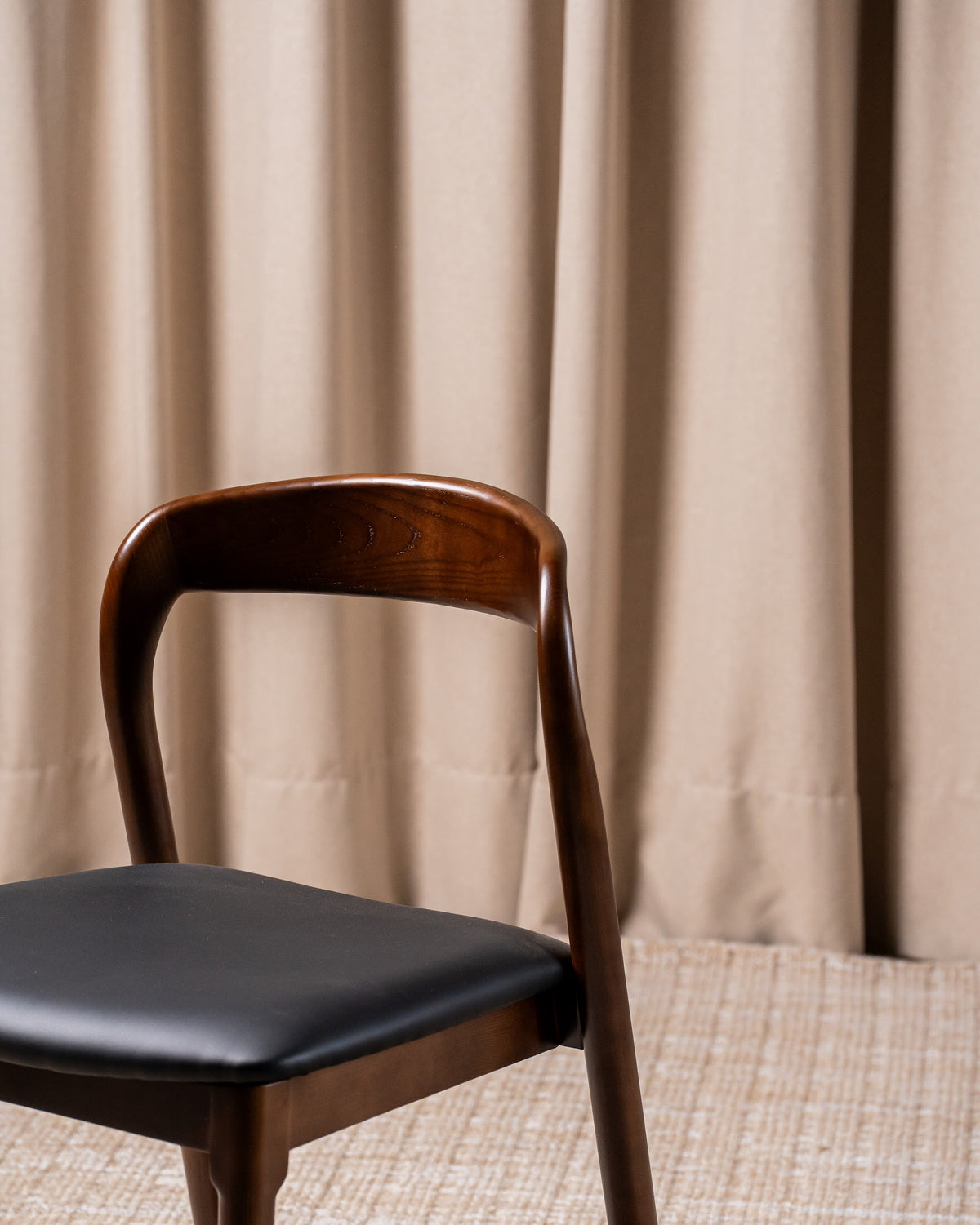 Inari Dining Chair Walnut / Black PU (Set of 2) - image 12