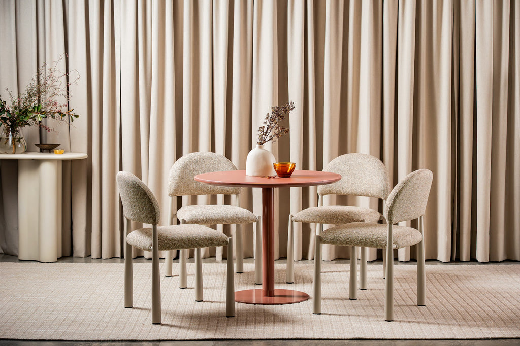 Positano Dining Table Matte Dusty Rose - image 4