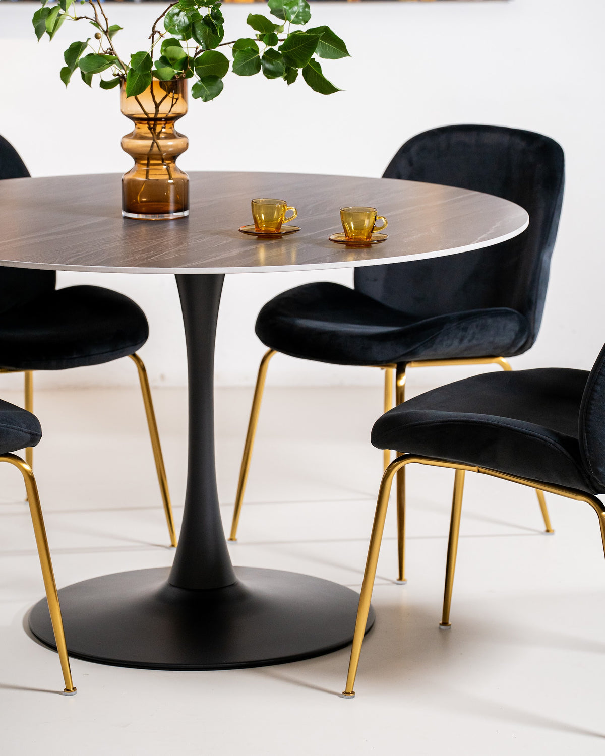 Scandi Large Dining Table Black Sand - image 17