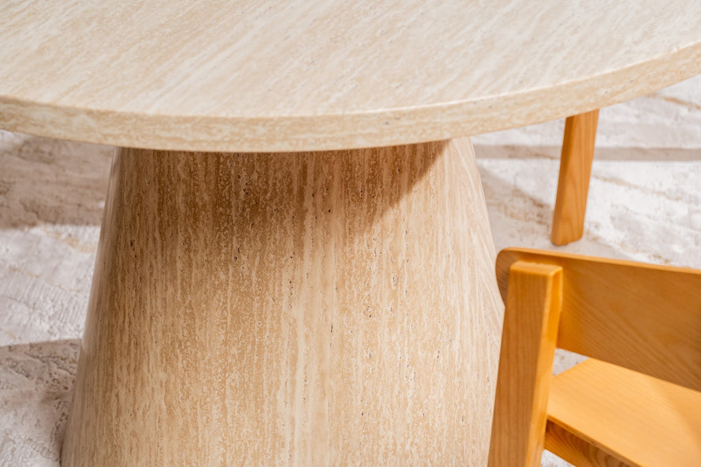 Tessa Round Dining Table French Fawn